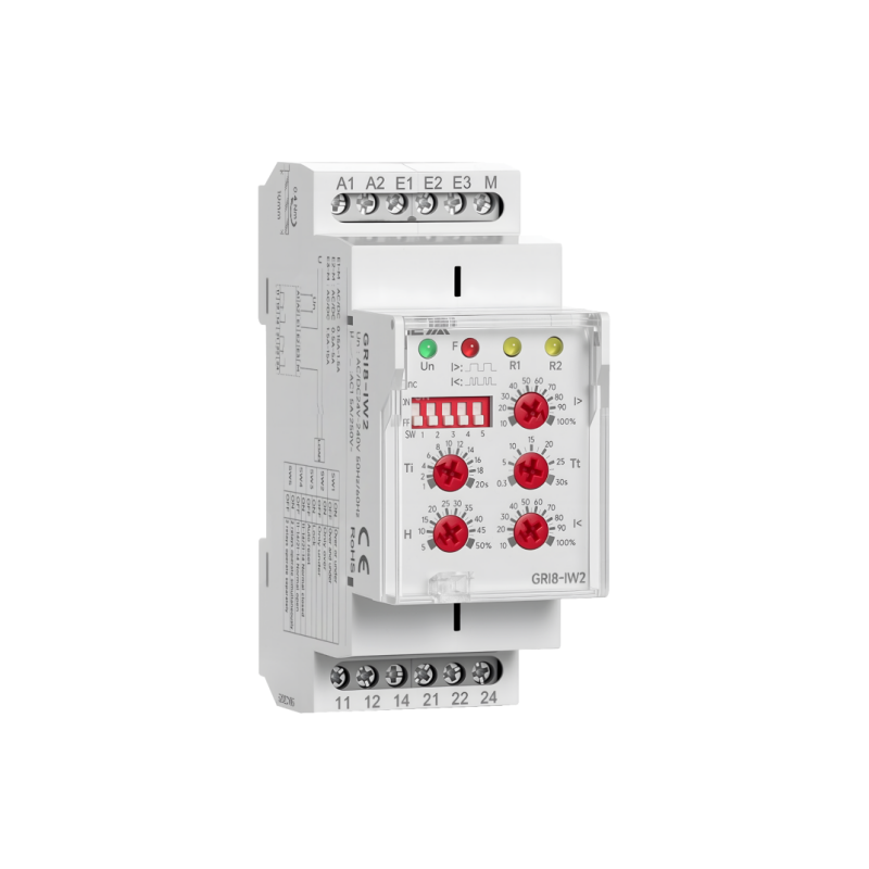 GEYA GRI8-IW2 Current Monitor Relay 0.15A-16A