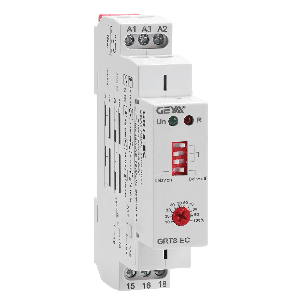 GEYA GRT8-EC Delay ON/OFF Dual Function Time Relay
