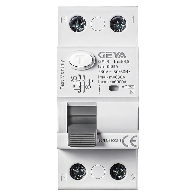 GEYA GYL9-AC-S 16–100 A Type AC-S Time-Delay RCCB