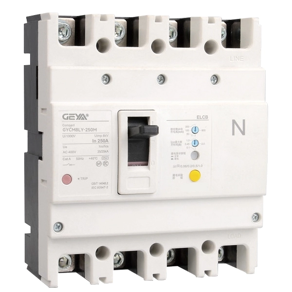 GEYA GYCM8LY Series Thermomagnetic Leakage Plastic Case Circuit Breaker
