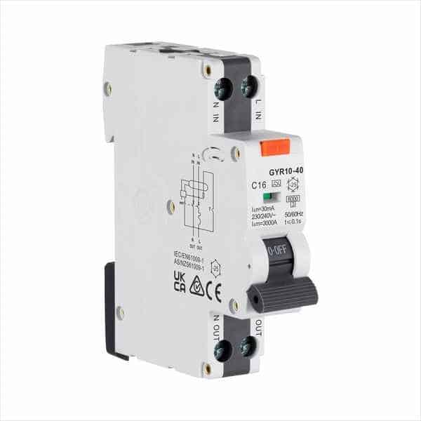 GEYA GYR10N Electromagnetic RCBO 1P+N