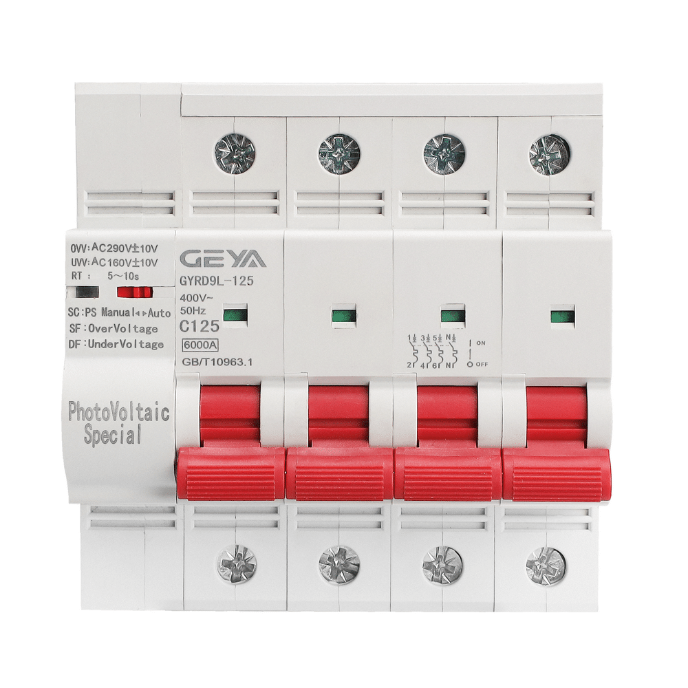 GEYA GYRD9L-125 4P Auto Recloser For Solar Combiner Box