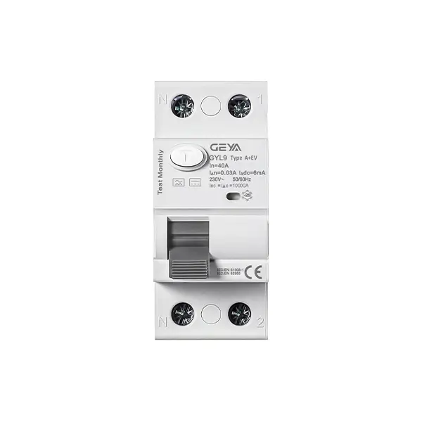 GEYA GYL9-EV RCD for EV Charger 30mA 1P+N 3P+N
