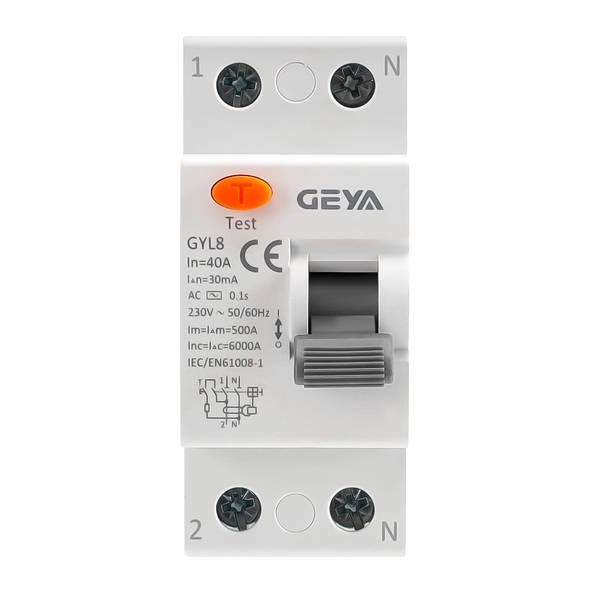 GEYA GYL8 Earth Leakage Circuit Breaker (ELCB)