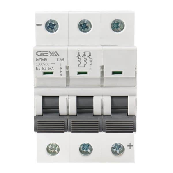 GEYA GYM9 DC-6KA 3P MCB For PV