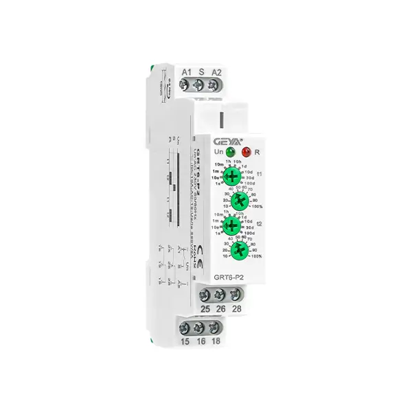 GEYA GRT6-P2 AC230V Pulse Output Time Relay with Dual Contacts
