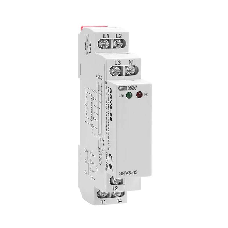 GEYA 3 Phase Voltage Relay GRV8-03 to 08