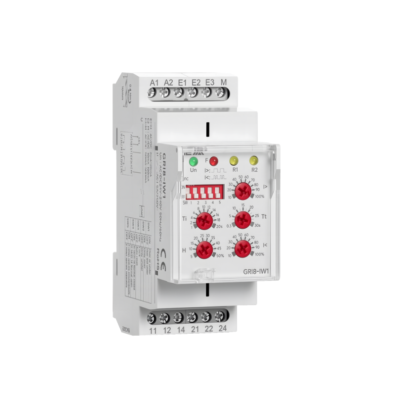 GEYA GRI8-IW1 AC/DC Current Monitoring Relay 2mA-500mA