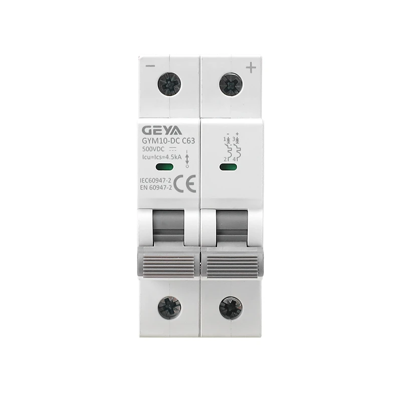 GEYA GYM10-DC 6-63A 1P-4P DC Miniature Circuit Breaker
