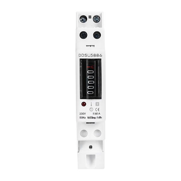 GEYA DDSU5886 1P/2P/4P Single Phase Wifi Din Rail Display Meter (upper and lower incoming lines)
