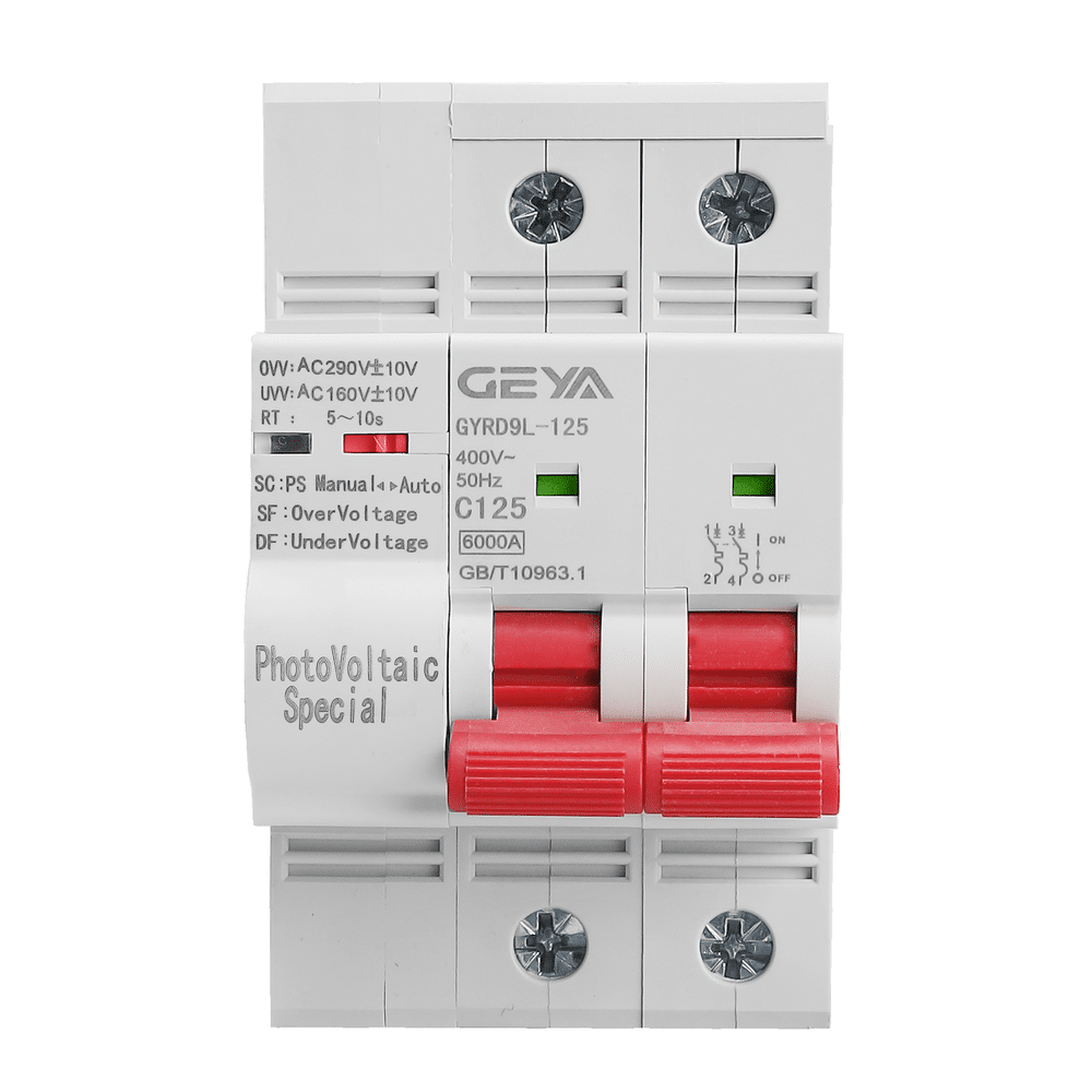 GEYA GYRD9L-125 2P Auto Recloser For Solar Combiner Box