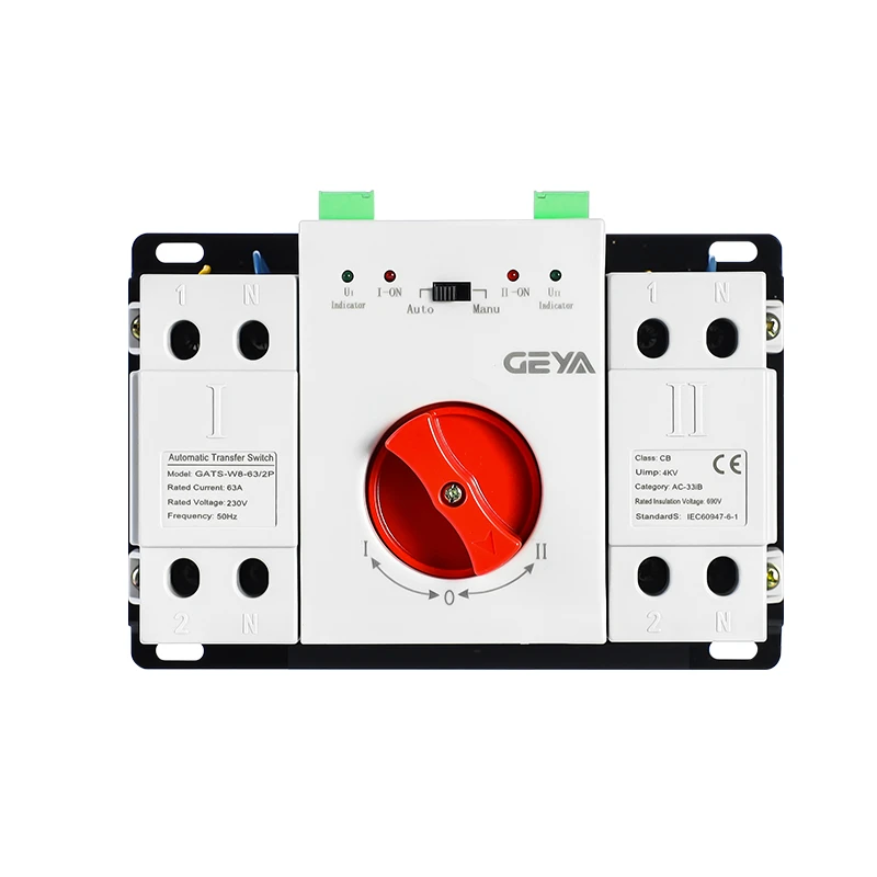 GEYA GATS-W8 2P/4P Dual Power Automatic Transfer Switch