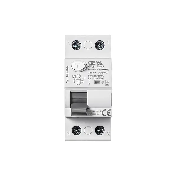 GEYA GYL9-F Electronic Type F Residual Current Device Switch 30mA 1P+N 3P+N