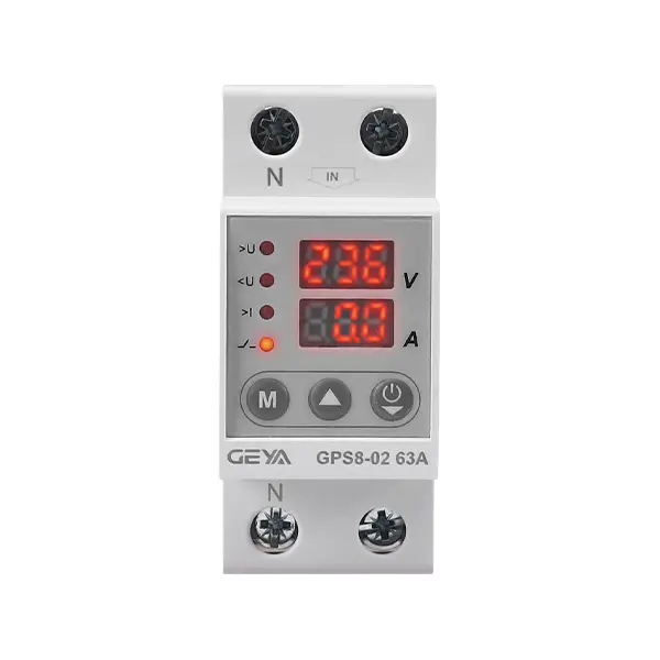 GEYA GPS8-02 Over Voltage Protector with Over voltage, Under Voltage and Over Current Functions