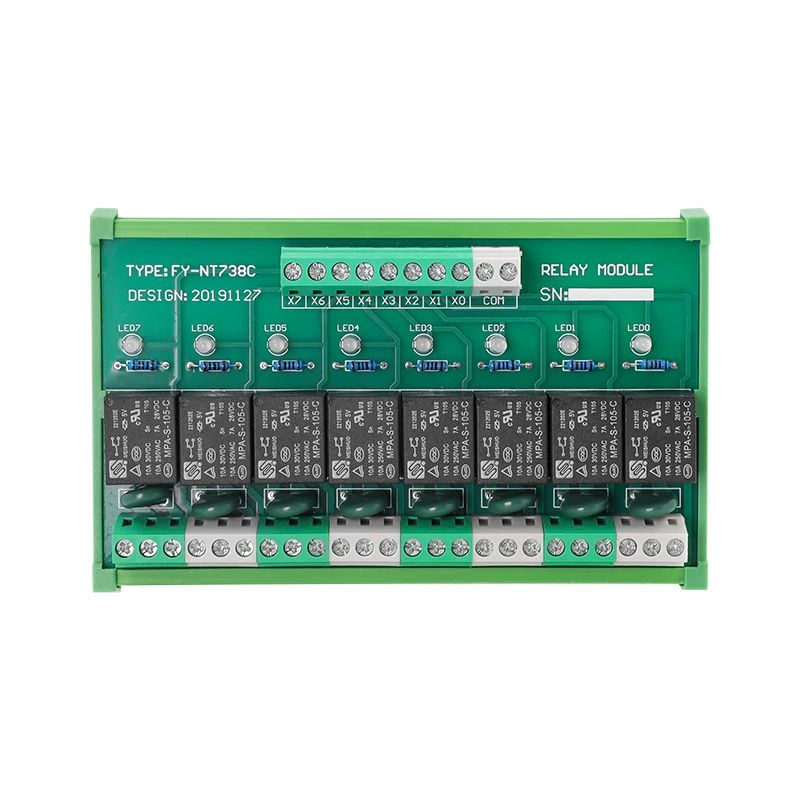 GEYA FY738C (5V 24V) 8 Channel Relay Terminal Block