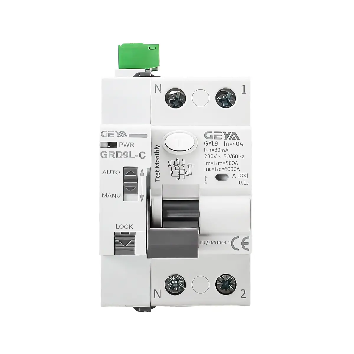 GEYA GRD9L-C+GYL9 2P RCCB Auto Recloser