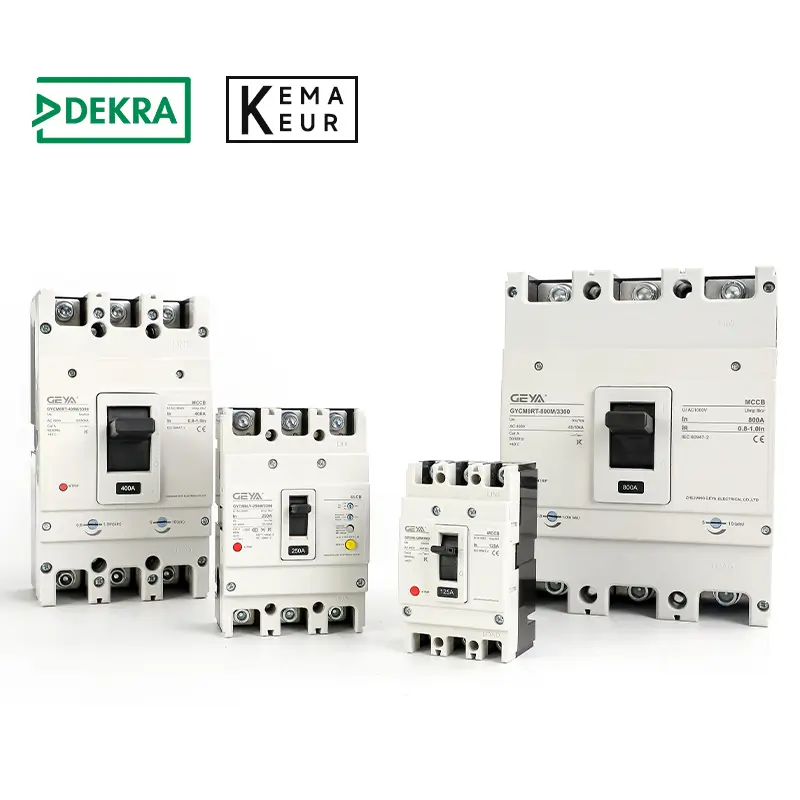 GEYA GYCM8 Moulded Case Circuit Breaker 10A-2000A DEKRA&KEMA